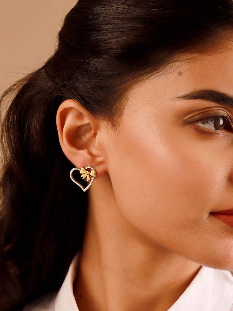 Valentine’S Day Sweetheart Ribbon Mismatched Earrings : 8905124576238