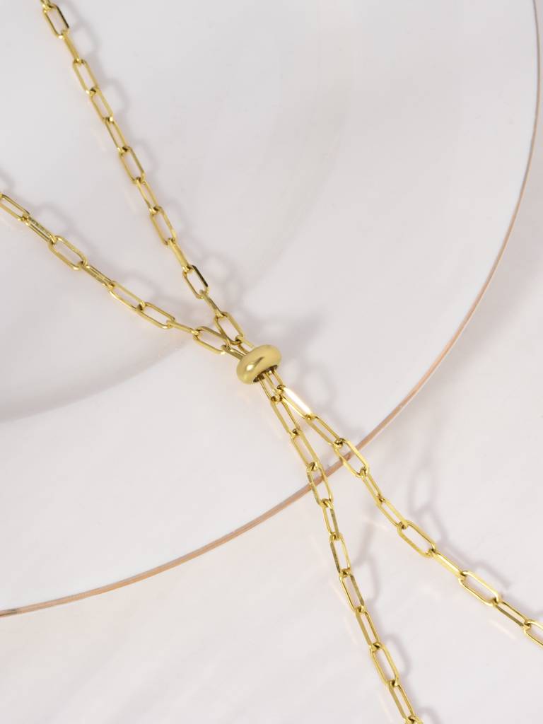 Pearl Luxe Lariat Necklace For Women - Waterproof & Anti-Tarnish : NK0883
