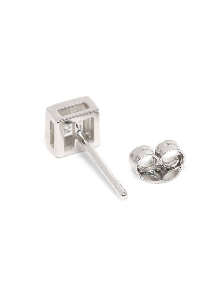 925 Sterling Silver Tops Square Bezel : AVER10007