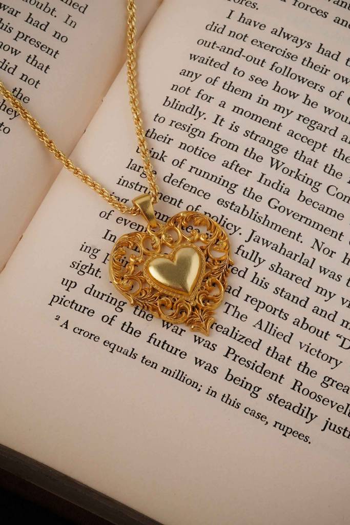 Golden Empress Heart Pendant : TZSN25
