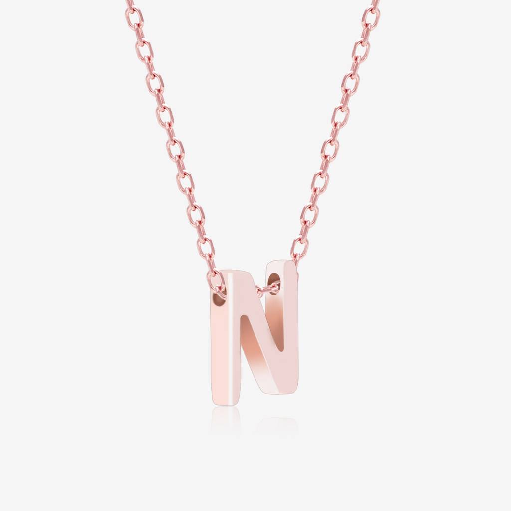 Noble N Initial Necklace : GIN144