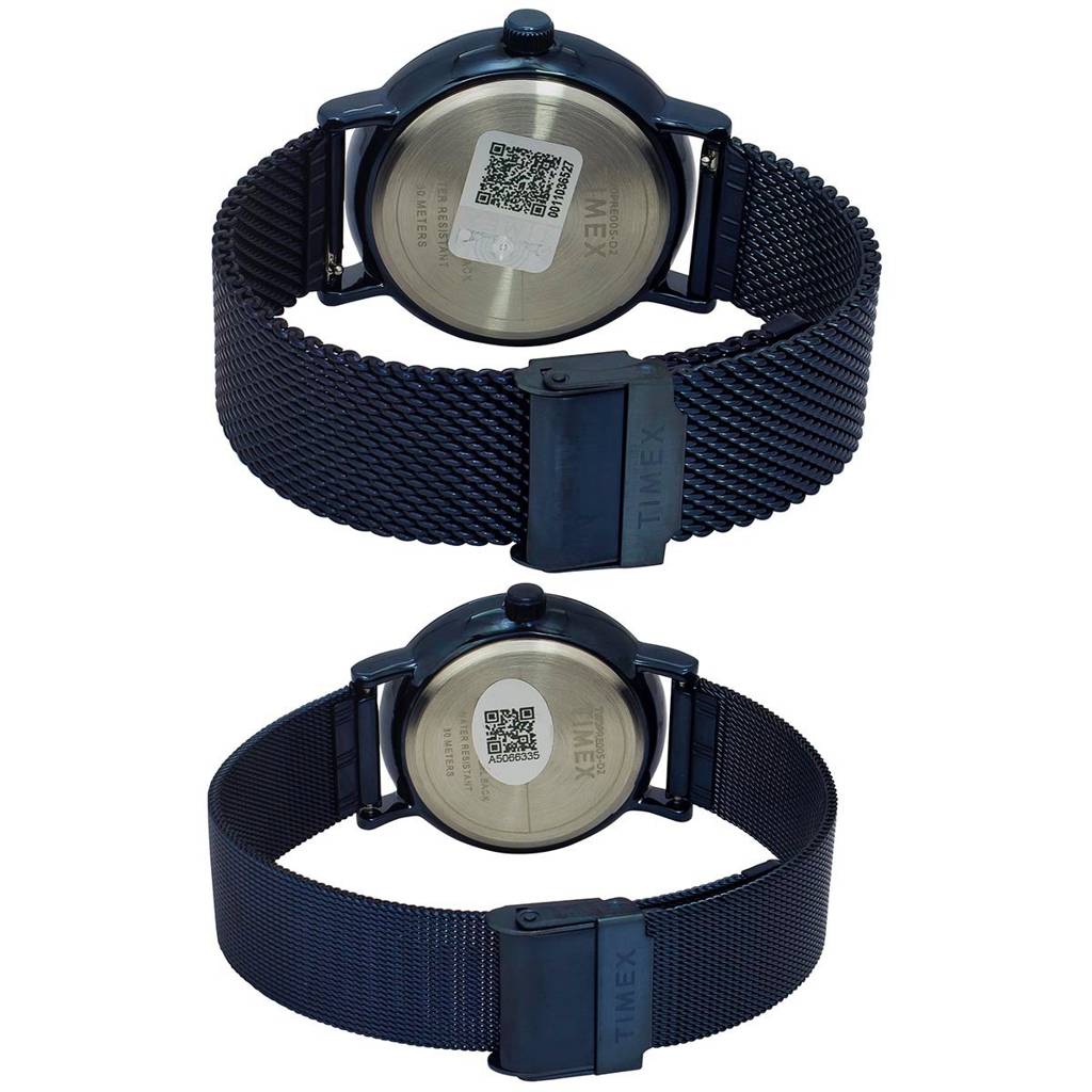 Timex Round 43Mm Dial Analog Pair Watch - Tw0Pre004 : TW0PRE005