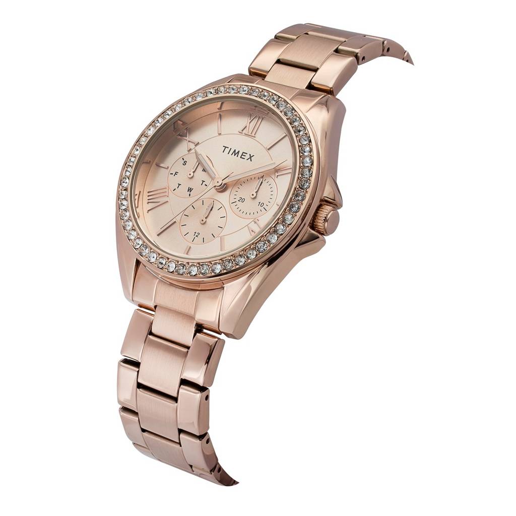 Timex Round 38Mm Dial Analog Women Watch - Twel253Smu01 : TWEL253SMU01