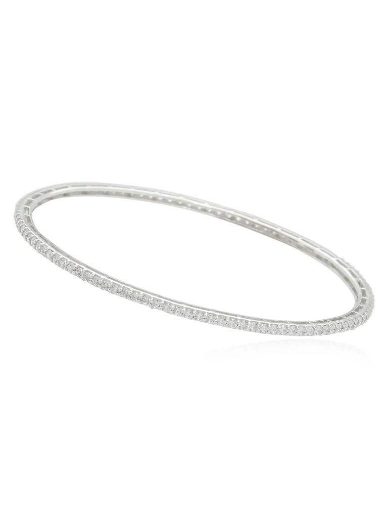 Silver Zircon Bangle : U080SG008LB0737