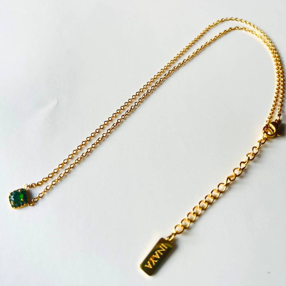 Square Elipse Diamond Necklace, Amelia