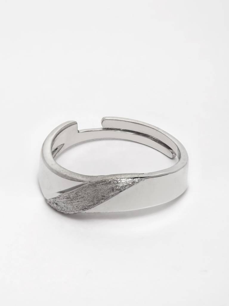 Pure 925 Sterling Silver Wave Adjustable Ring Gift For Women And Girls : CSCPLR5_F