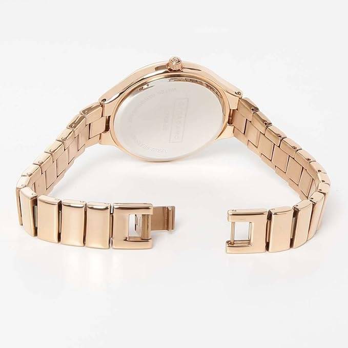 Giordano Wrist Watch For Women Stylish Stainless Steel Strap | 3 Hand Mechanism Analog Watch - Gz-60031-66 : GZ-60031-66