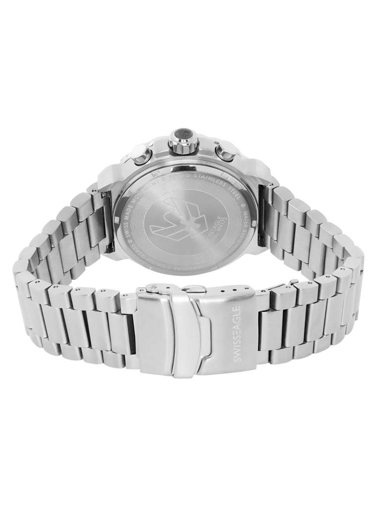 Swiss Eagle Premium Swiss-Made Movement -Multifunction Watch For Men - Stainless Steel Belt - Se-9172 : SE-9172-33A