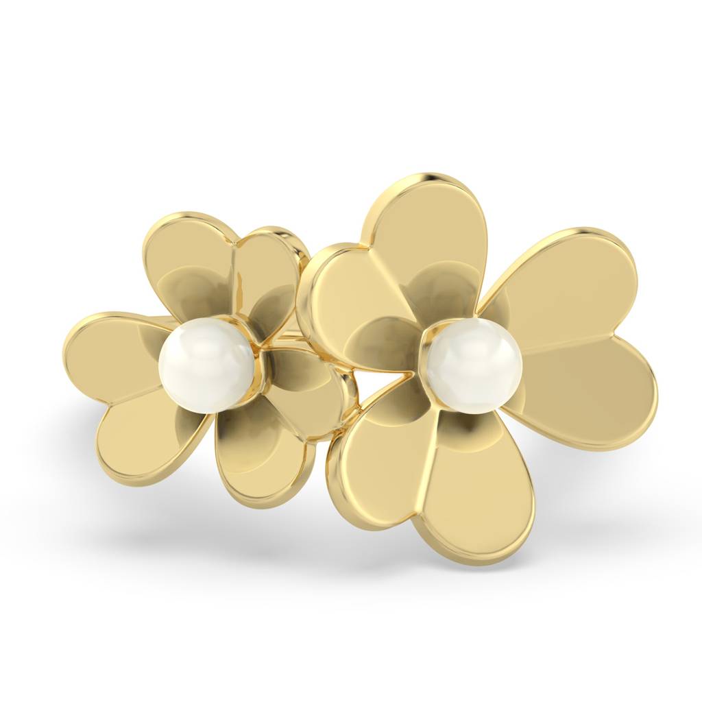 Double Flower Ring : RNG-CLS-DBL-FLW