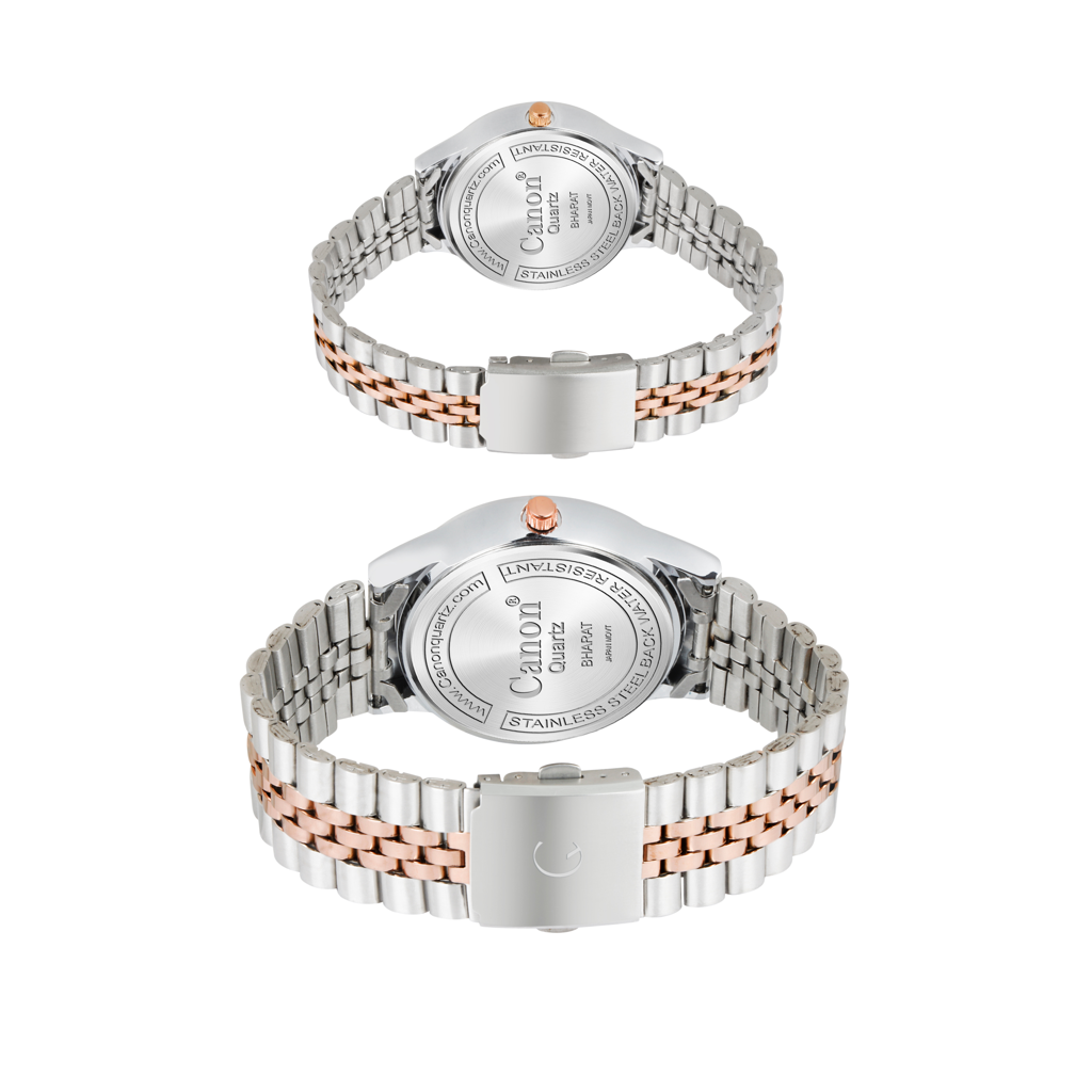 Eternal Couple Watch Set | Silver & Rose Gold Pair - 481 : CN-481