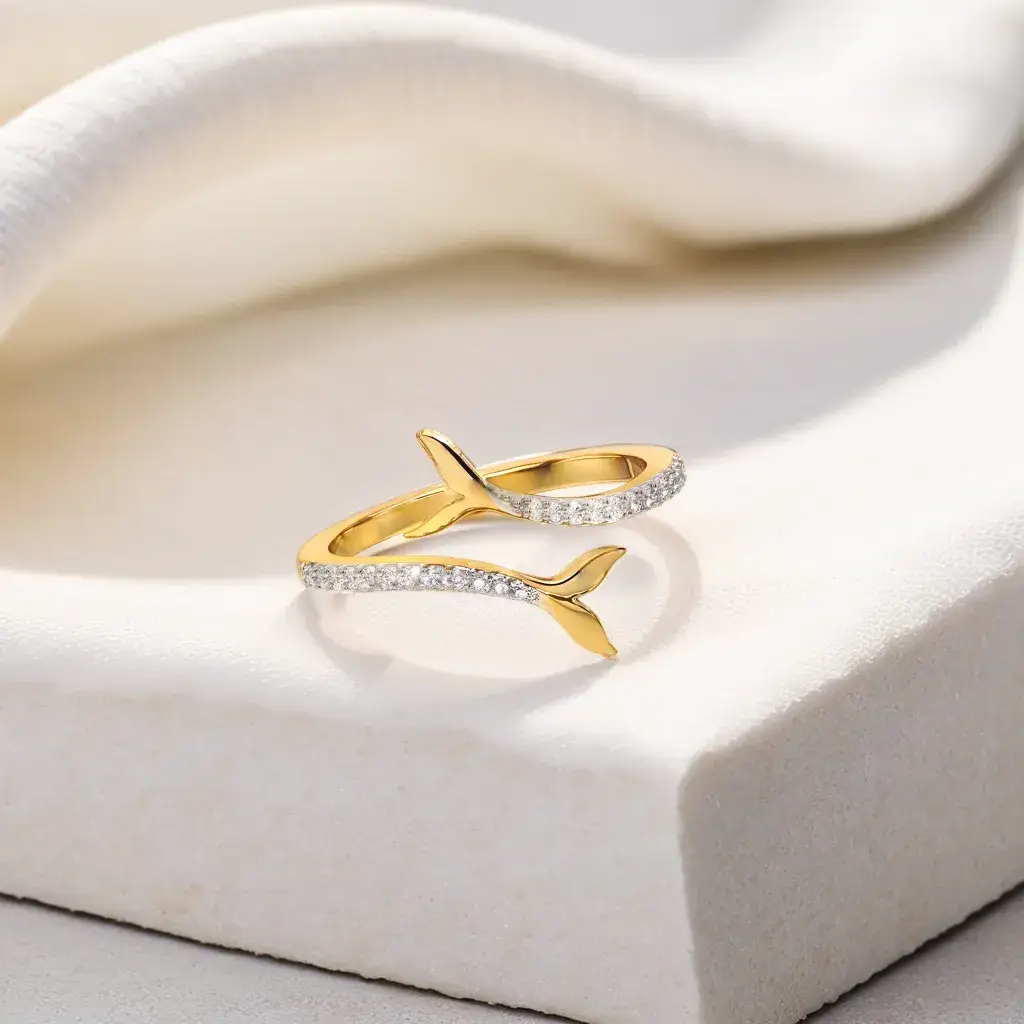 Ocean'S Treasure - Lab Diamond Open Top Ring : LLRG0118