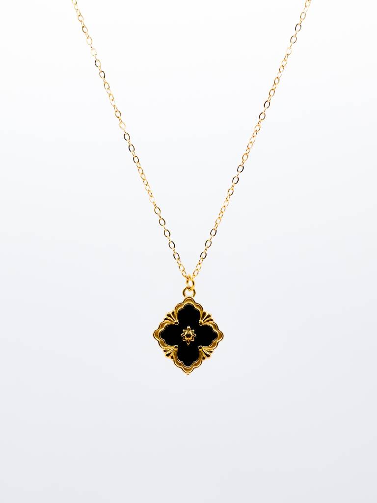Shrinidhi Clover Necklace | Anti Tarnish | 18K Gold Plated : RKAT000003