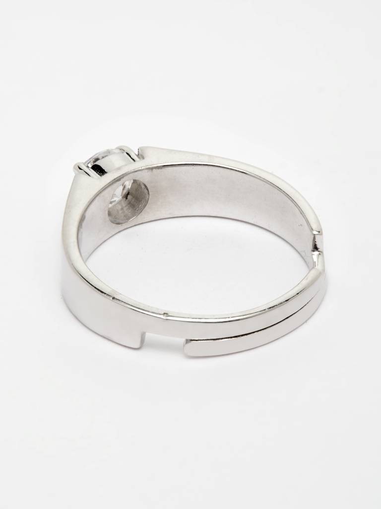 Pure 925 Sterling Silver Luca Adjustable Ring Gift For Men And Boys : CSCPLR2_M