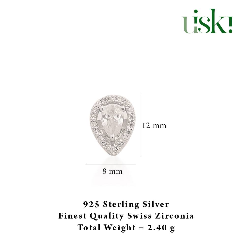 Iski Uski 925 Sterling Silver Evan Drop Earrings