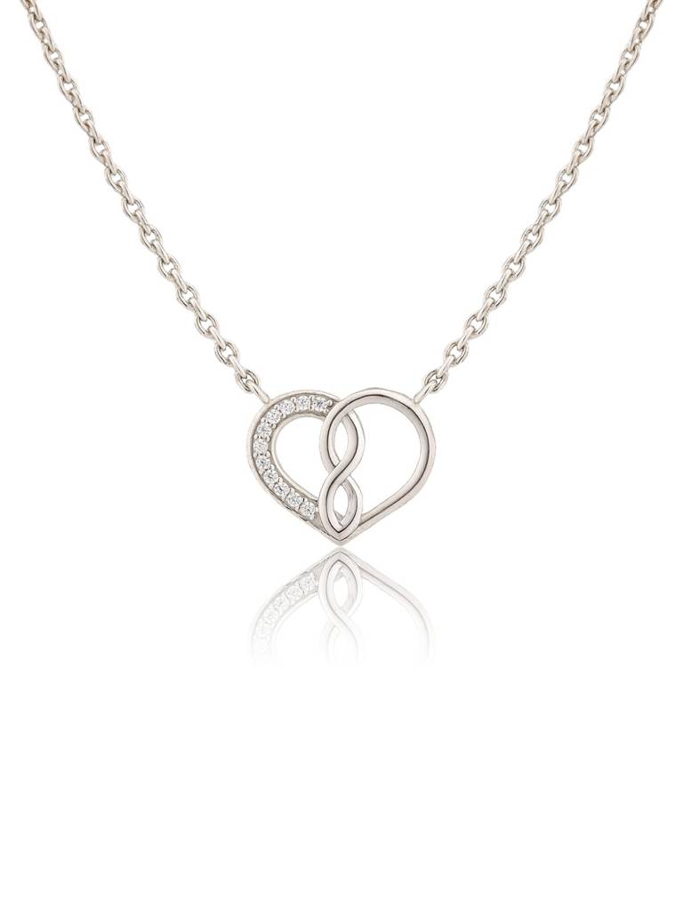 Valentine’S Day Entwined In Love Sterling Silver Necklace : 8905124575002