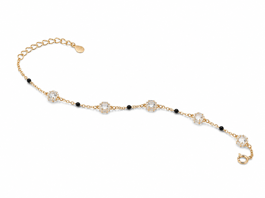 Eternal Spark Rose Gold Silver Mangalsutra Bracelet : B066