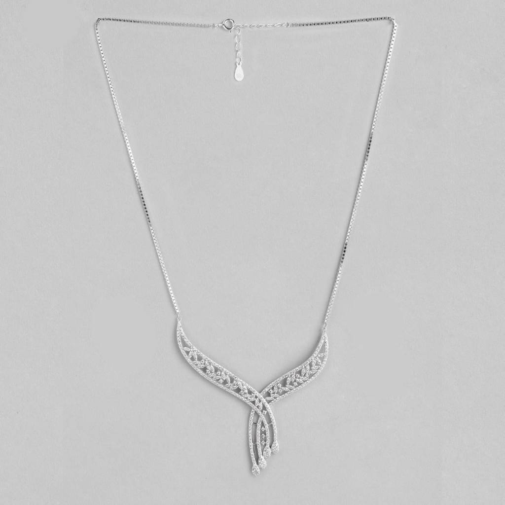 Waterfall 925 Silver Necklace : NL-30084