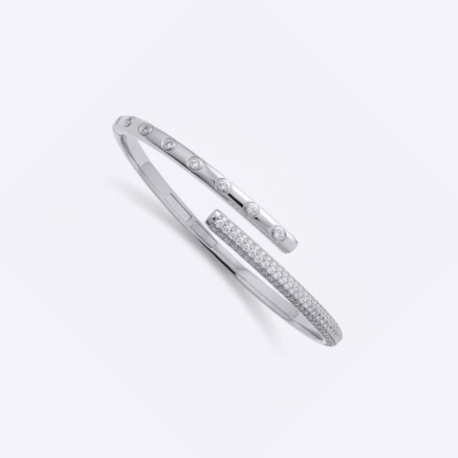 Crystal Aria Bangle Bracelet For Women | Elegant Crystal Bangle Jewellery : 638045782