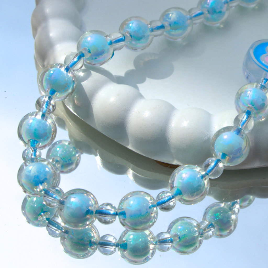 Blue Bubbles Bunny Korean Phone Charm : PC06