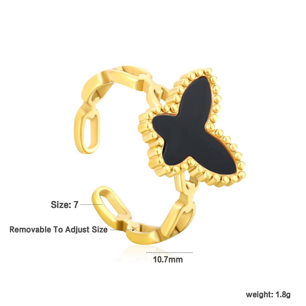 Black Butterfly Ring : AS-RG-FG-20