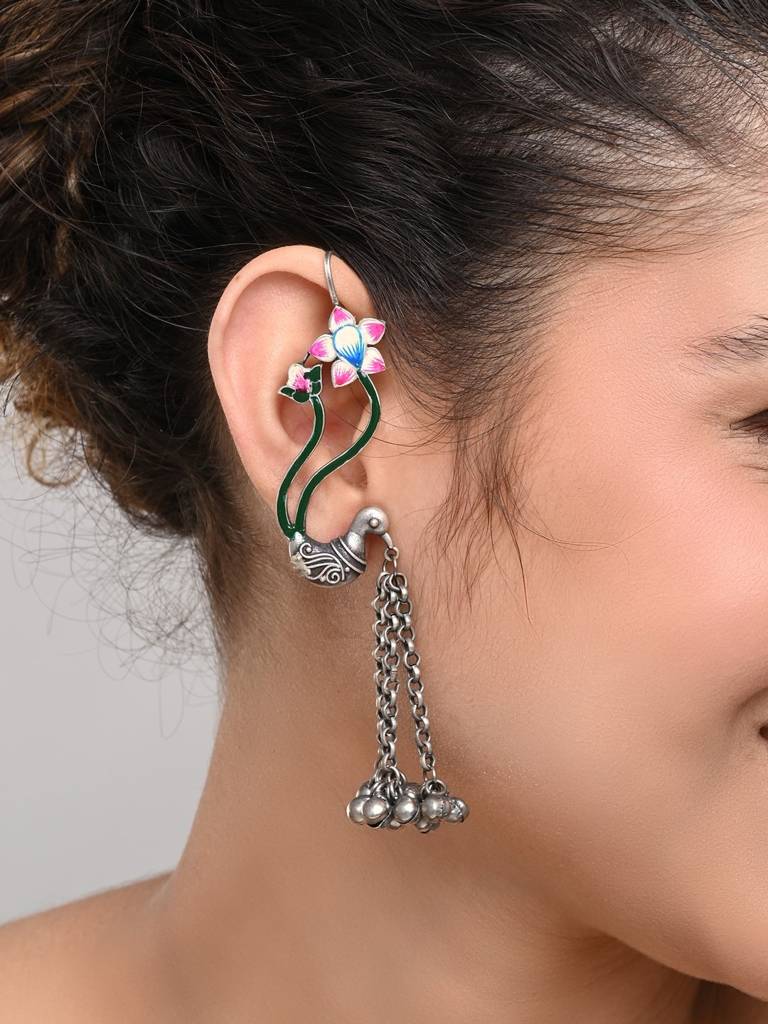 Bird Ear Jacket Earring : S24AJER300SLV