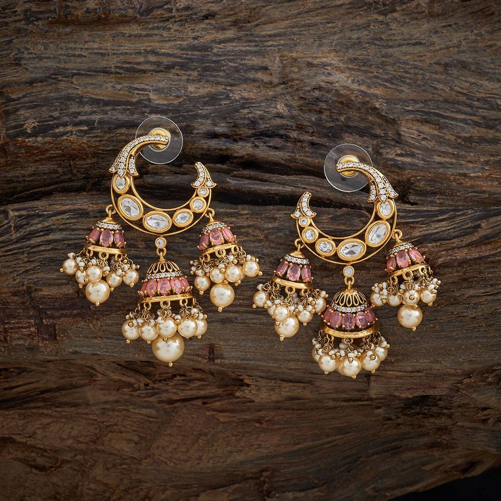Mint Victorian Plated - Bridesmaid Kundan Earring - 426872 : 426872