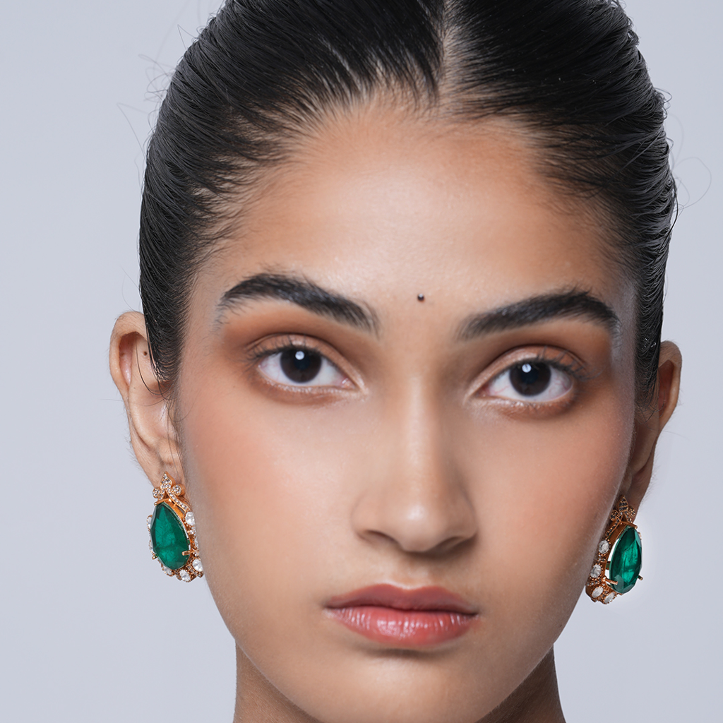 Green Doublet Moissanite Tops : CAO0024MPS