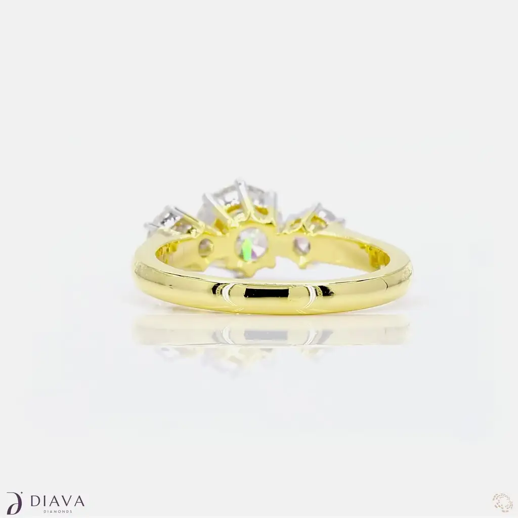 3-Stone Round Solitaire Ring : 3-StoneRoundSolitaireRing