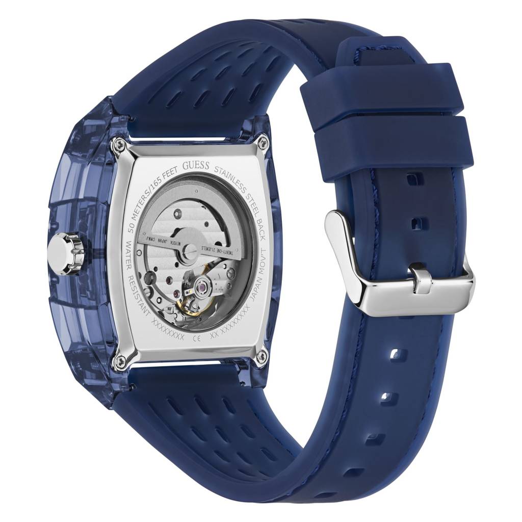 Guess Rectangle 42Mm Blue Dial Analog Men Watch - Gw1073G1 | Guess ...