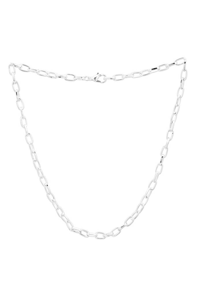 Anti-Tarnish Lustre Chain- Silver : CH10023