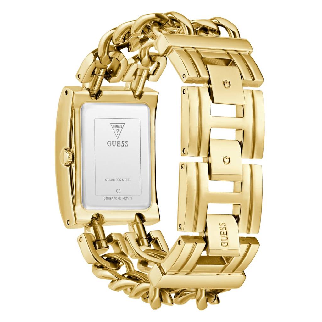 Guess Rectangle 28Mm Blue Dial Analog Women Watch - Gw0740L3 : GW0740L3