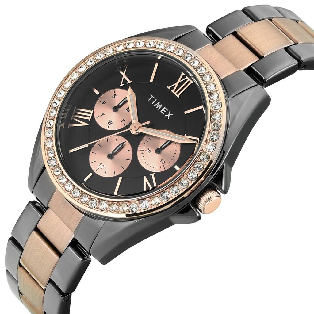 Timex Round 38Mm Dial Analog Women Watch - Twel253Smu01 : TWEL253SMU03