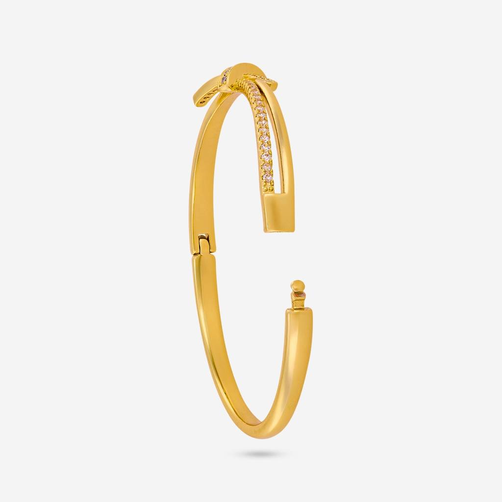 White - Party Wear Zircon Kada - 464472 : 464472