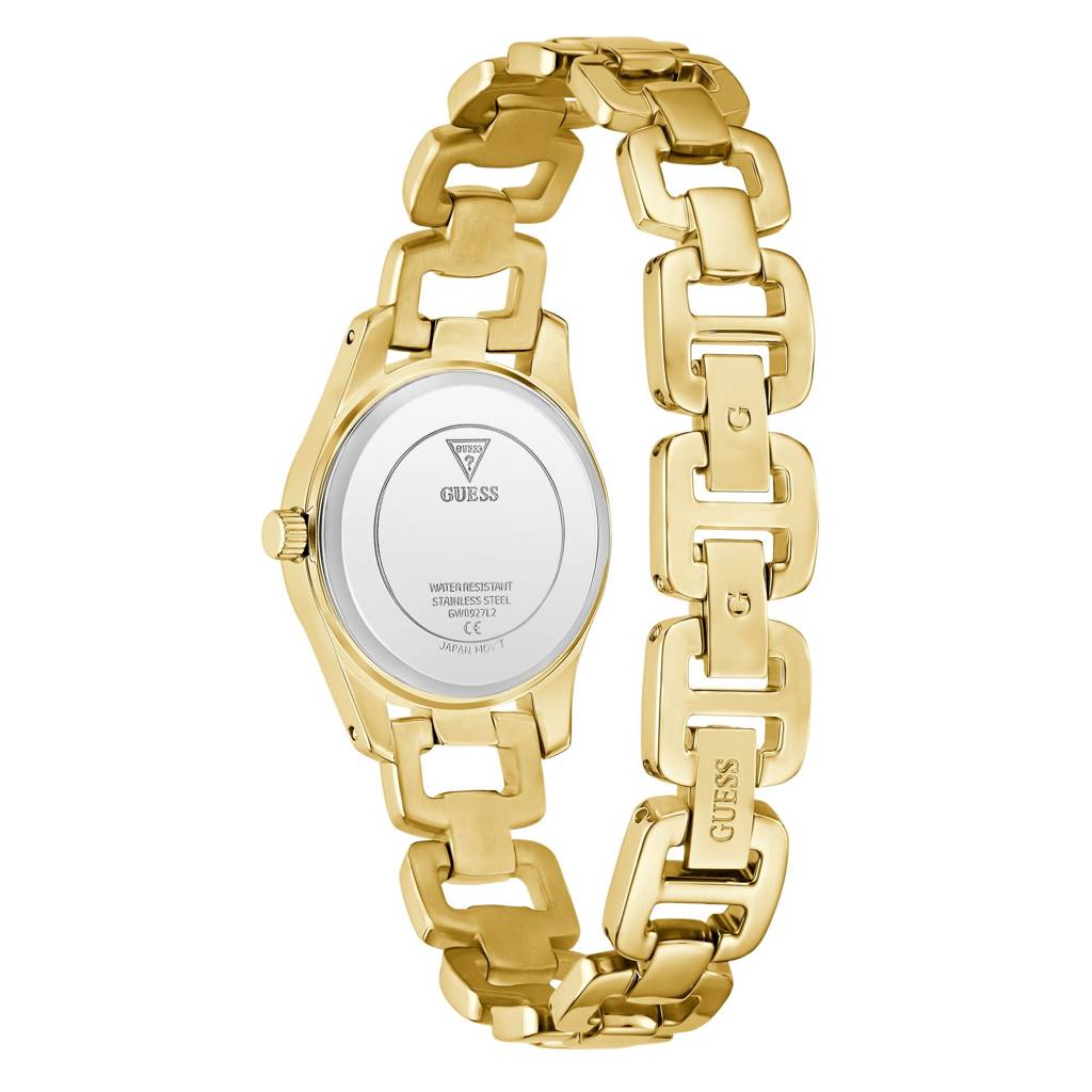 Guess Round 28Mm Green Dial Analog Women Watch - Gw0927L2 : GW0927L2