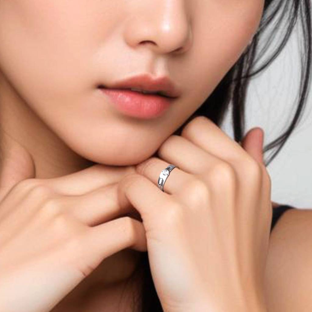 Silver Love Unfold Women'S Band : ZLCPLR-1003WW