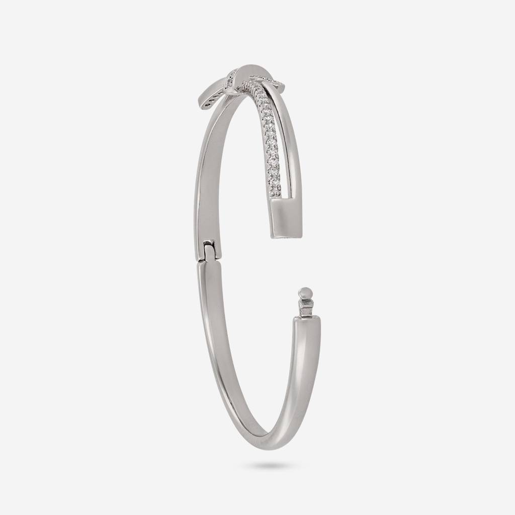 White - Party Wear Zircon Kada - 464472 : 464473