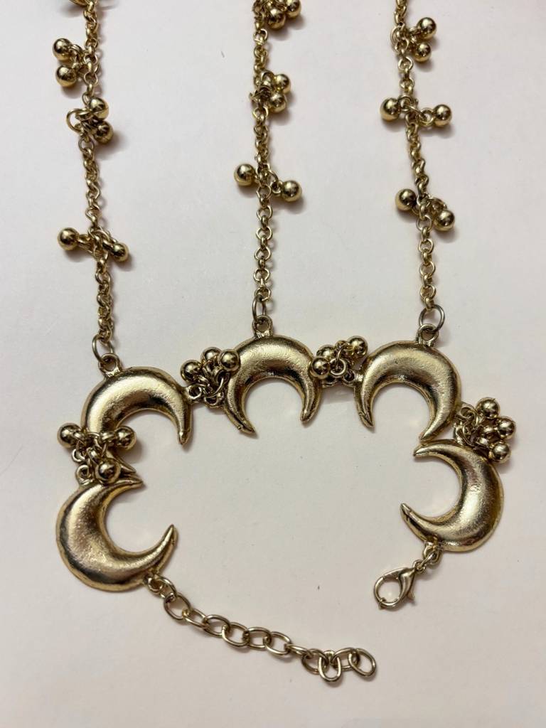 Gold Plated Hathphool Ring Bracelet - 2 Pcs : VI26BC100048