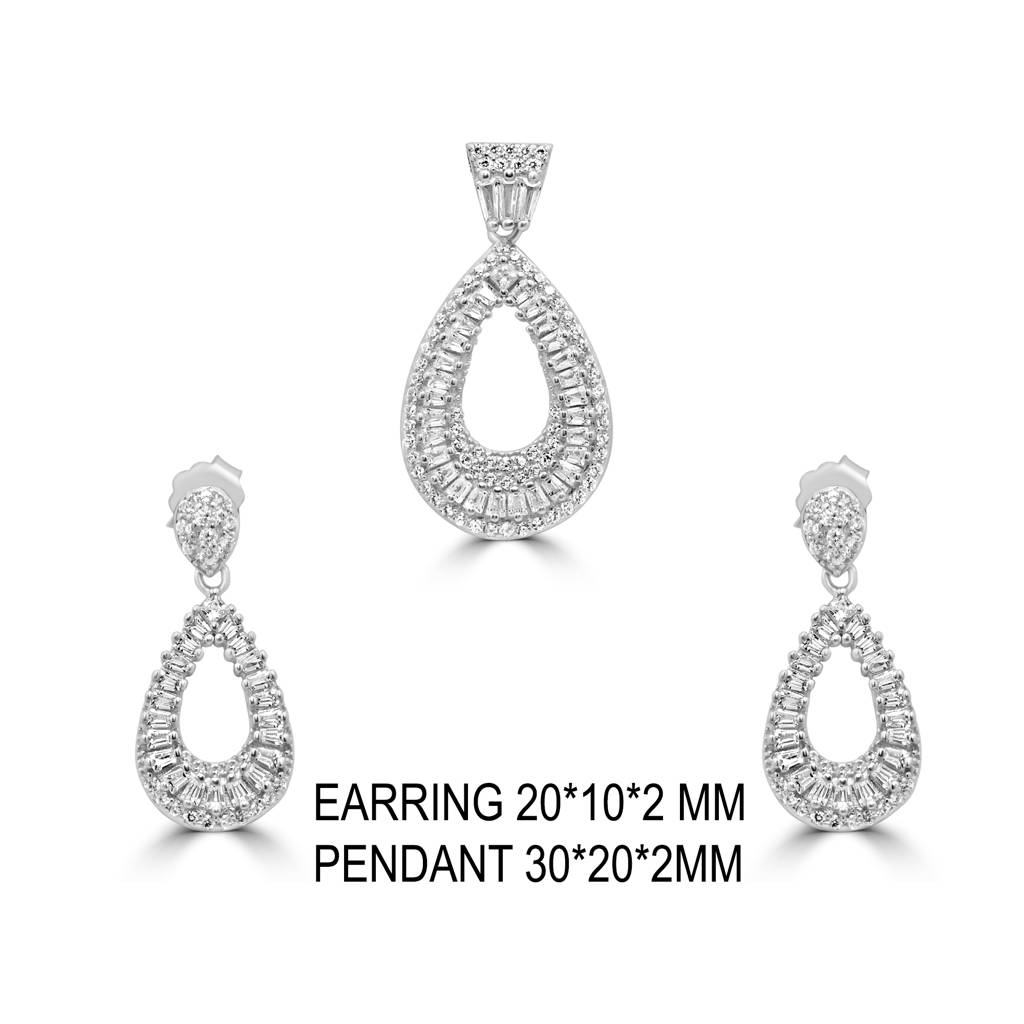 Timeless 925 Sterling Silver Pendant Set Without Chain, Perfect For Custom Styling And Charm : PS1010