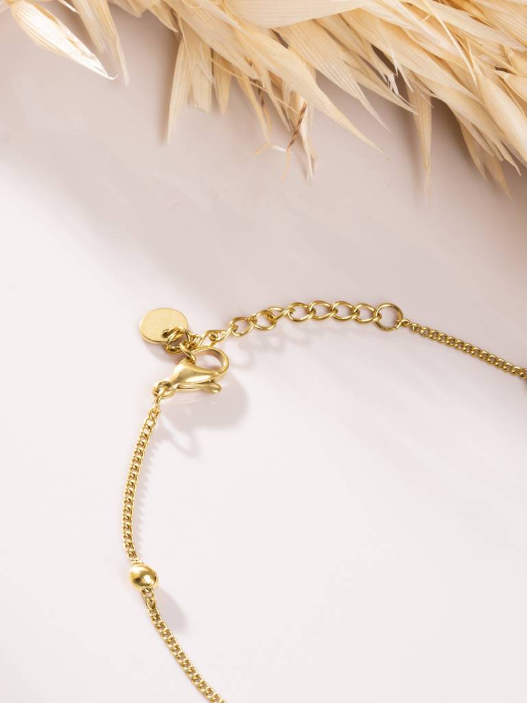 Palmonas Orbit Bead Heart Trail Hand Harness Bracelet For Women - Waterproof & Anti-Tarnish : BR0327