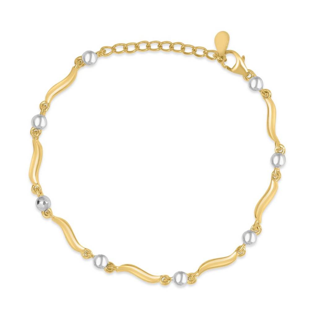 Graceful Art Dual Plated 925 Sterling Silver Bracelet : BR-80450-GR