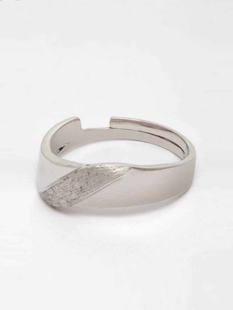 Pure 925 Sterling Silver Wave Adjustable Ring Gift For Men And Boys : CSCPLR5_M