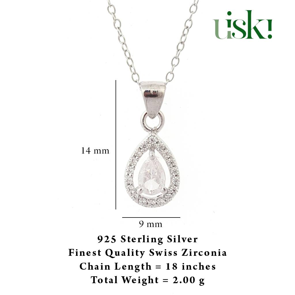 Iski Uski 925 Sterling Silver Evan Pendant