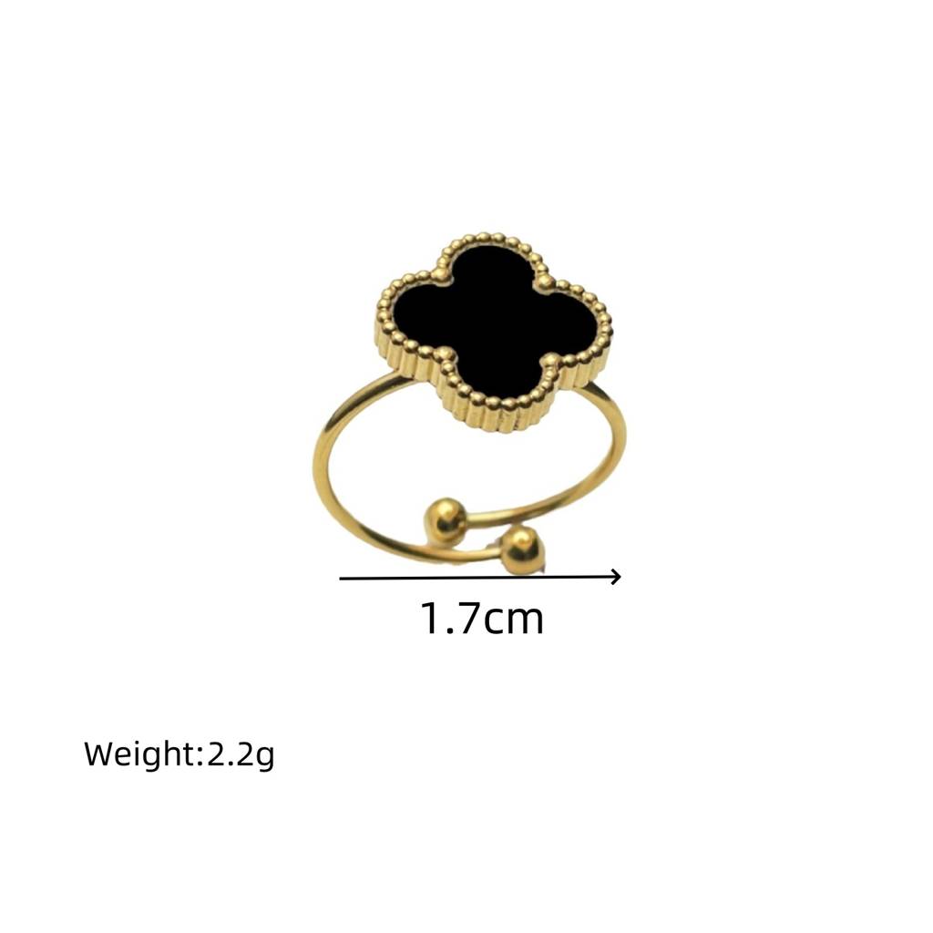Lucky Clover Ring : LuckyCloverRing-LT-RG-SG-08