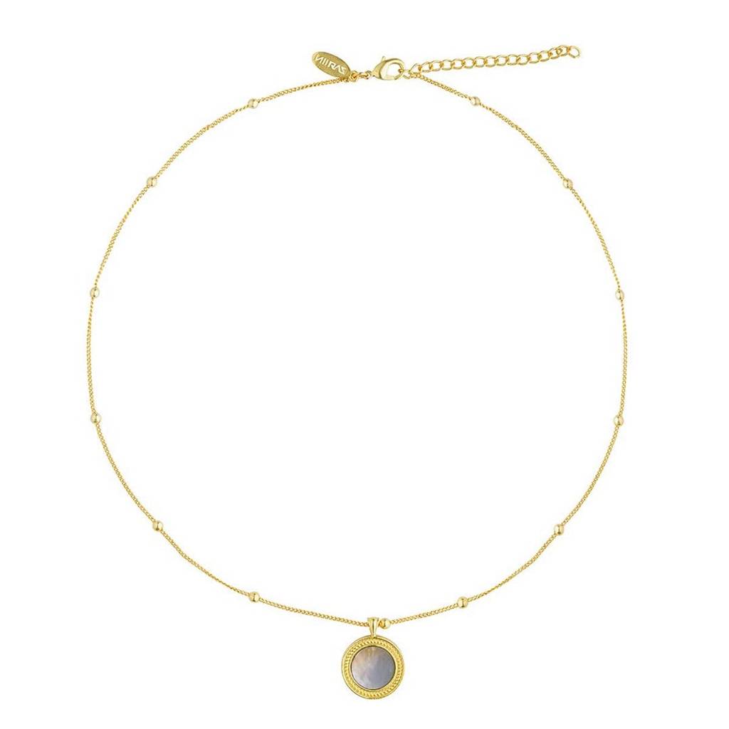 Healing Touch Pendant Necklace With Mother Of Pearl - Creation : PN739MOP