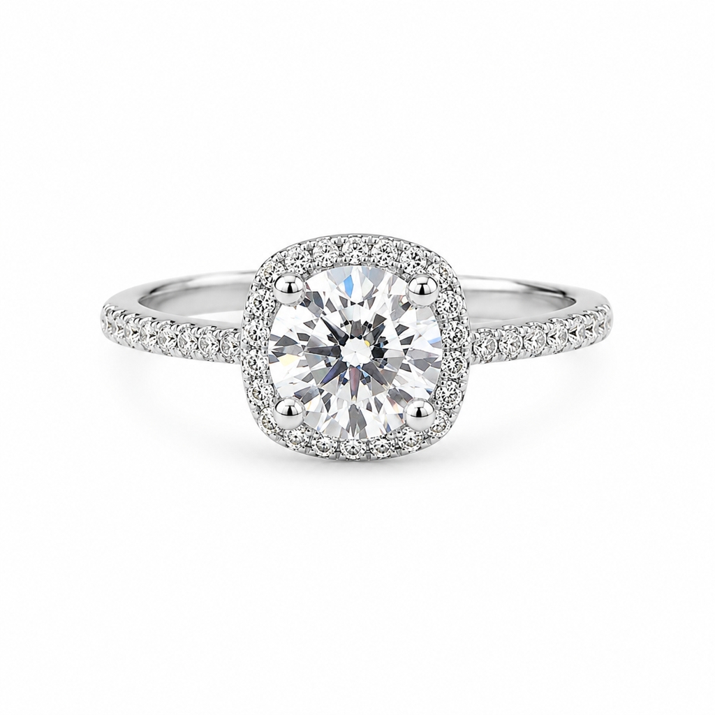 925 Silver Classic Sparkling Ring : LR23451