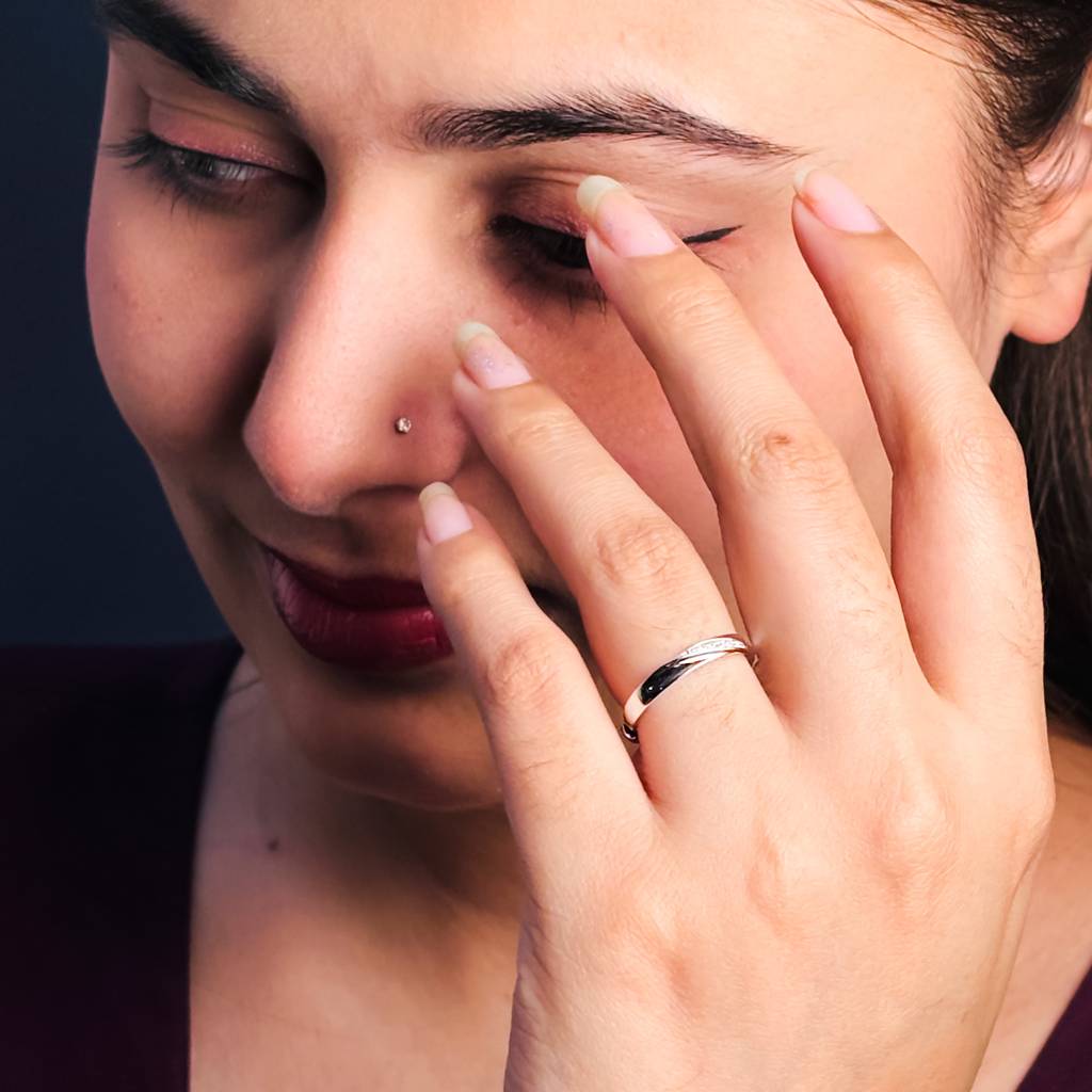 925 Silver Designer Ring |Band : IS-RG-PL-1127