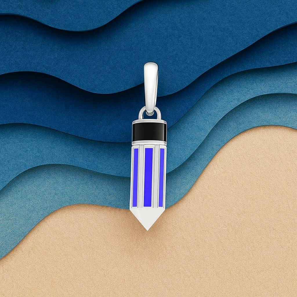 925 Pure Silver Pencil Pendant : PEN1032