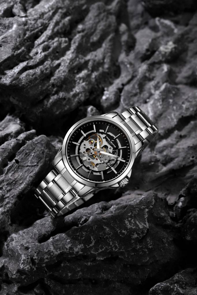 Paris Tech Collection Automatic Skeleton Wrist Watch For Men – Round Dial, Stainless Steel Strap, Mechanical Move : DHM1062-11