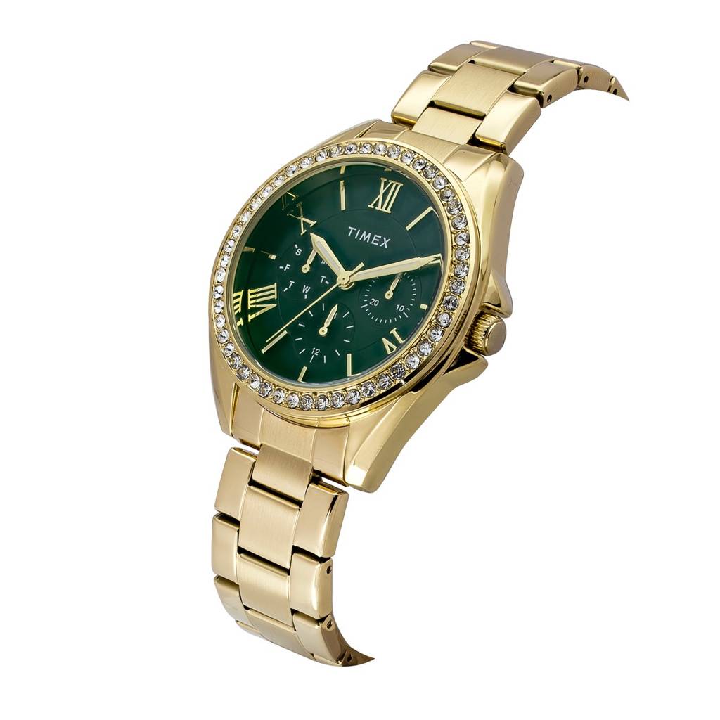 Timex Round 38Mm Dial Analog Women Watch - Twel253Smu01 : TWEL253SMU02