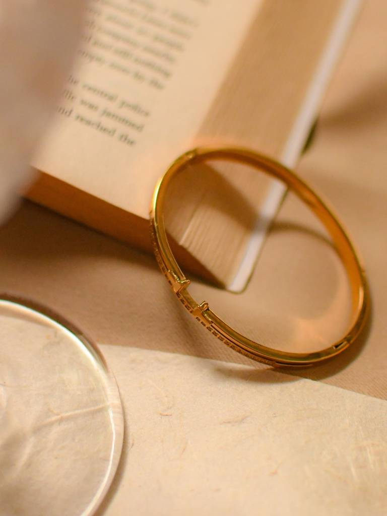 Elegant Gold Cz Bracelet Â Anti-Tarnish, Small Wrist Fit : ATB600HSB